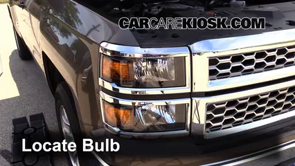 2015 Chevrolet Silverado 1500 LT 4.3L V6 FlexFuel Extended Cab Pickup Lights Highbeam (replace bulb)